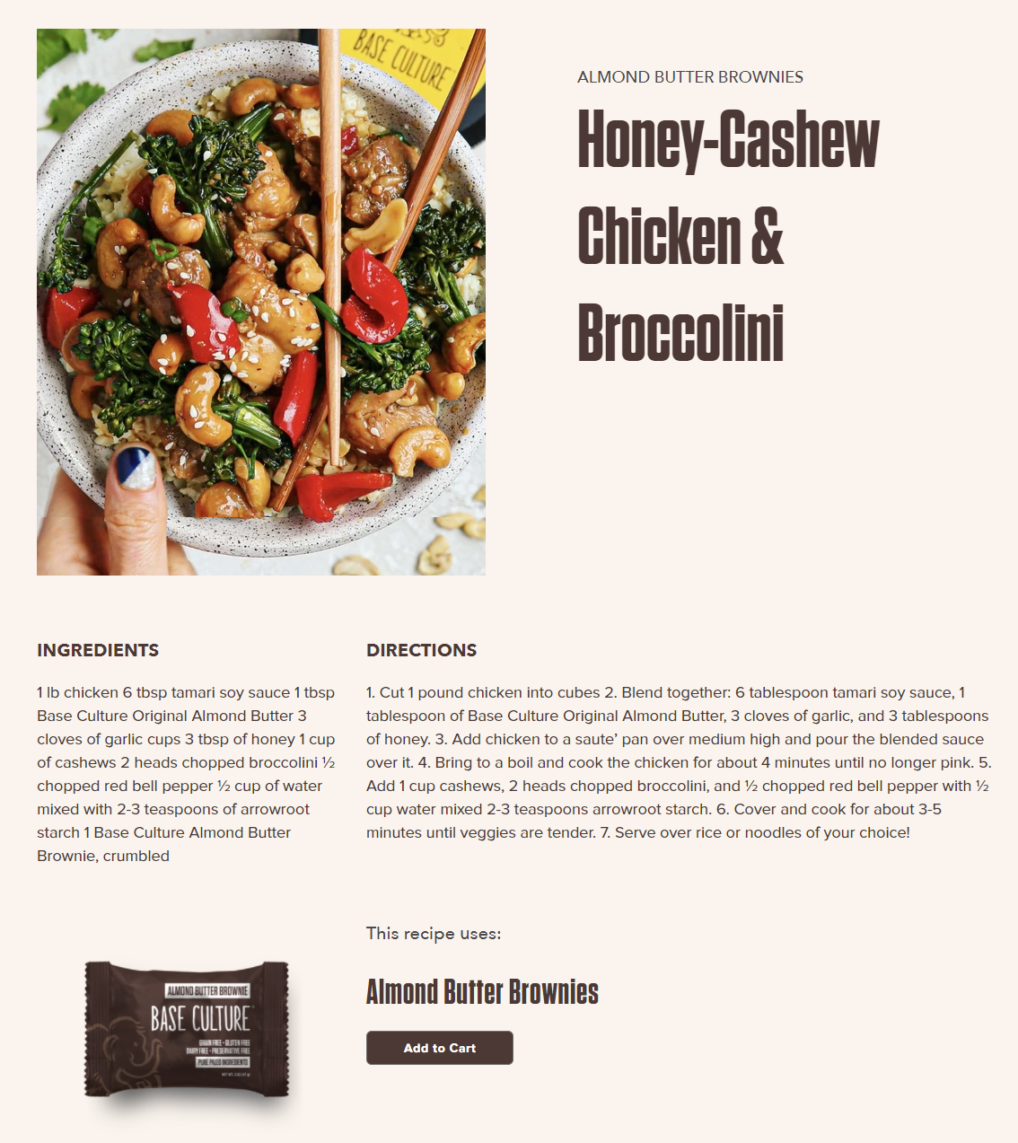 Baseculture Ingredient Article page